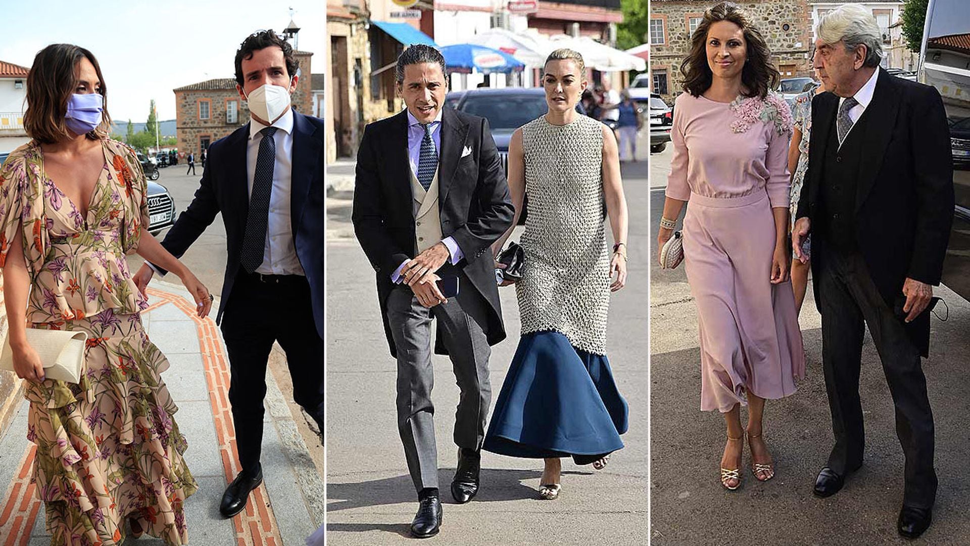 Alberto Cortina con Elena Cué, Marta Ortega y Tamará Falcó, entre los invitados a la boda de Felipe Cortina y Amelia Millán