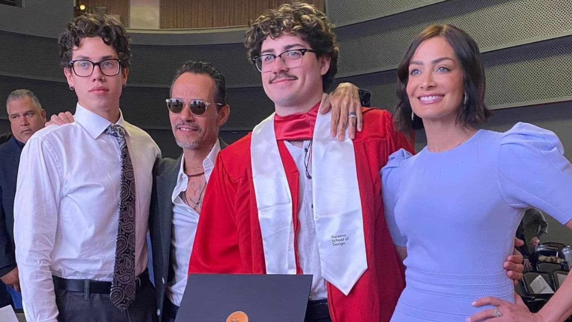 Las imágenes de Marc Anthony con su exmujer Dayanara Torres en la graduación de su hijo Cristian