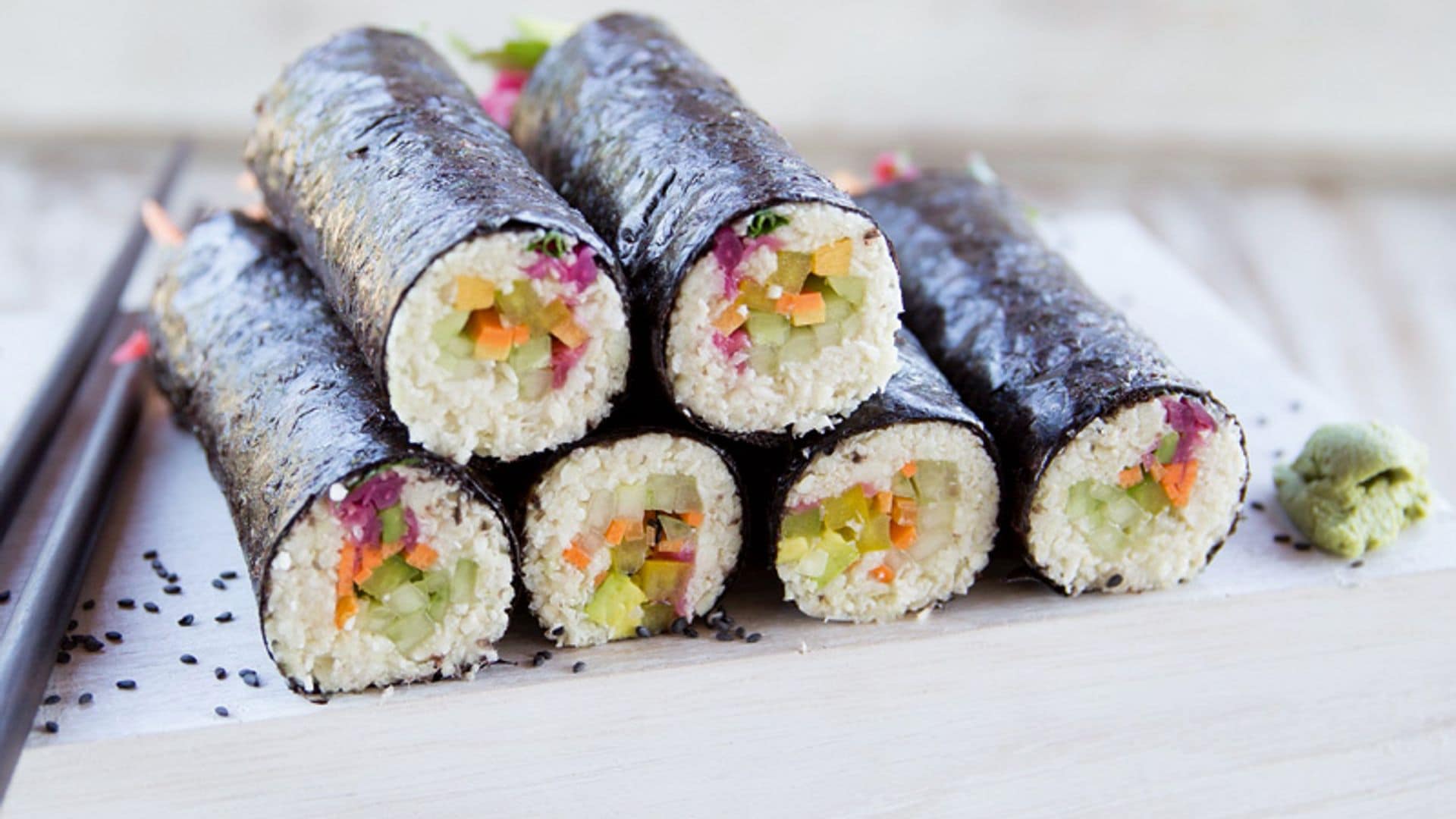 Maki-sushi vegano