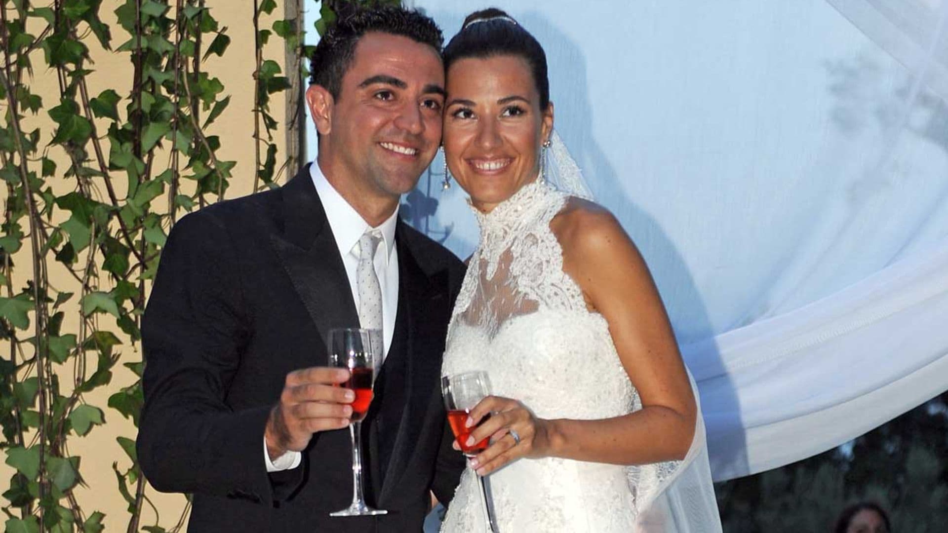 Recordamos la boda de Xavi Hernández y Nuria Cunillera cuando se cumple el noveno aniversario del 'sí, quiero'