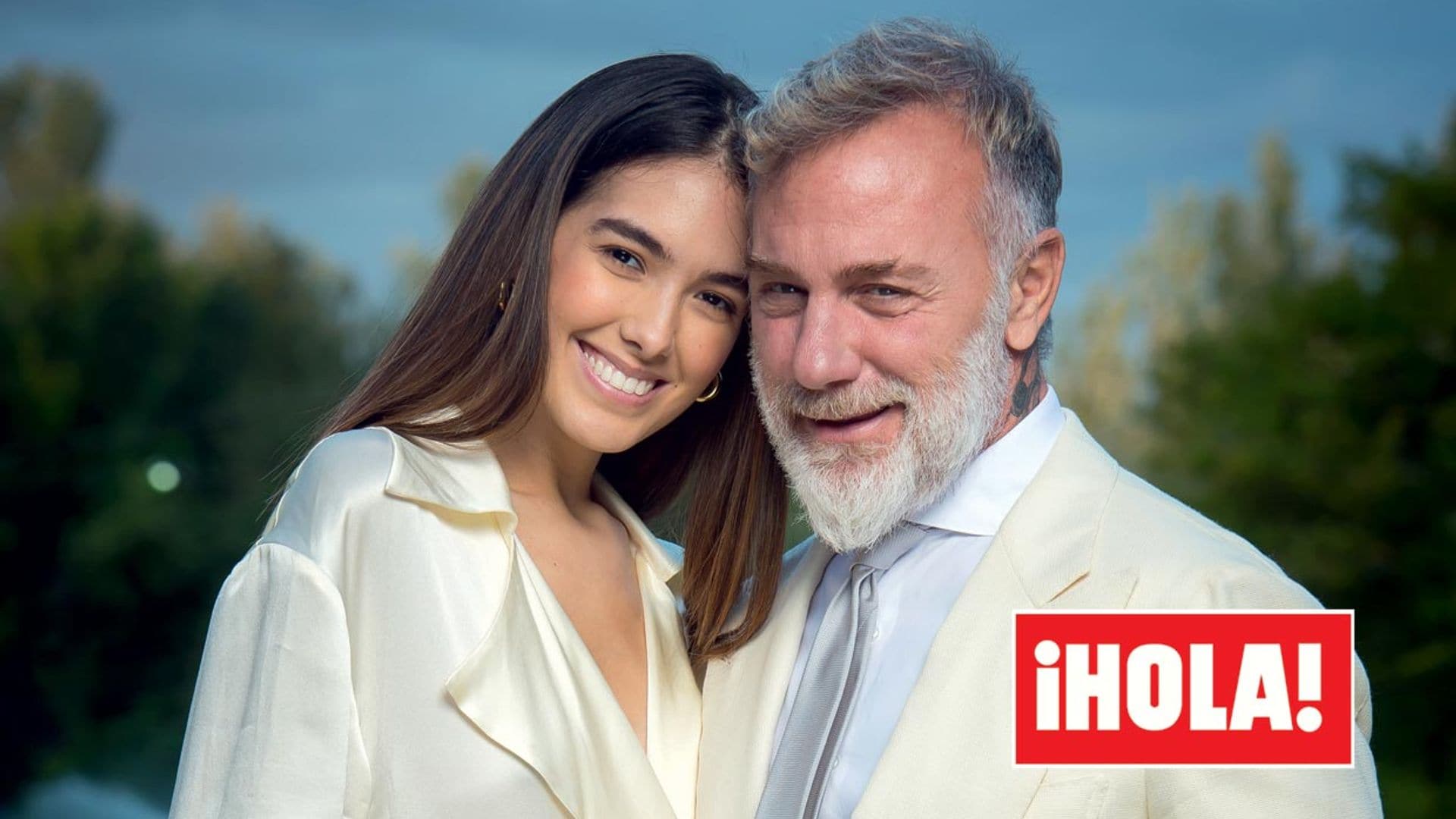 En ¡HOLA!, Gianluca Vacchi y su novia, Sharon, posan en su casa de Bolonia y nos anuncian que esperan un hijo