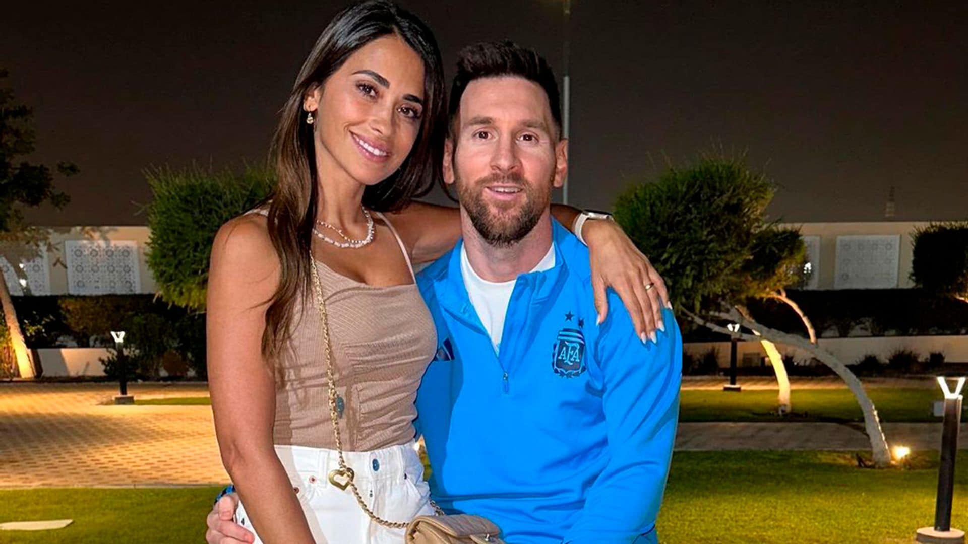 Antonela Roccuzzo y sus hijos, el arma secreta de Messi en la decisiva semifinal del mundial