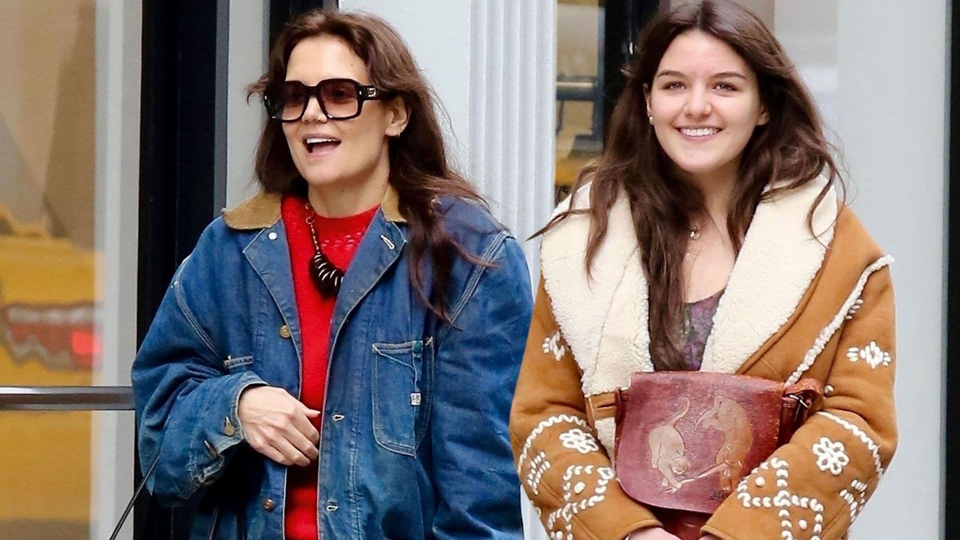 Katie Holmes y Surie Cruise, ¿madre e hija o hermanas? Las fotografías que te harán ‘dudar’