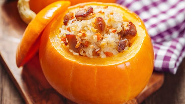 calabaza rellena