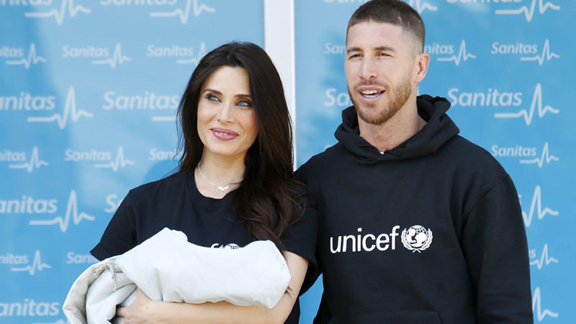 Pilar Rubio y Sergio Ramos, la ilusión de unos padres de familia numerosa al presentar a su hijo