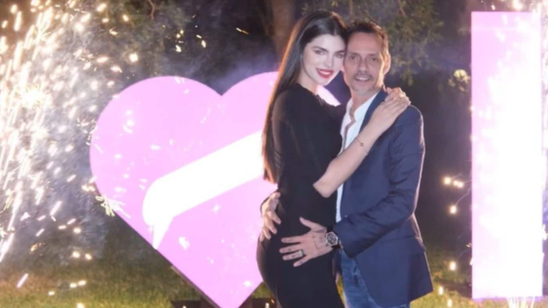 Marc Anthony sorprende a Nadia Ferreira decorando la casa entera en su primer aniversario de boda