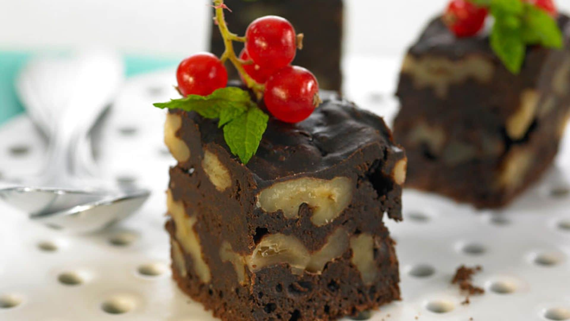 Brownie de nueces y avellanas