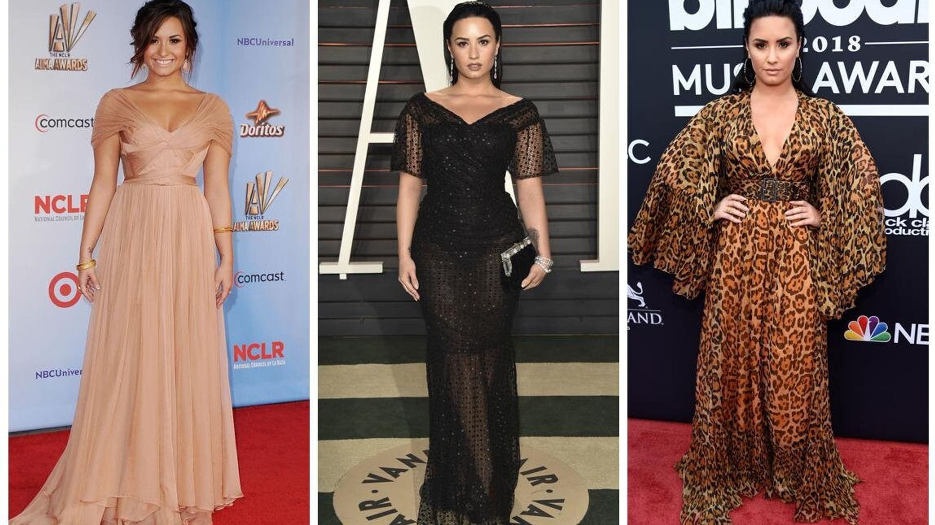 La impresionante transformación de Demi Lovato en la alfombra roja