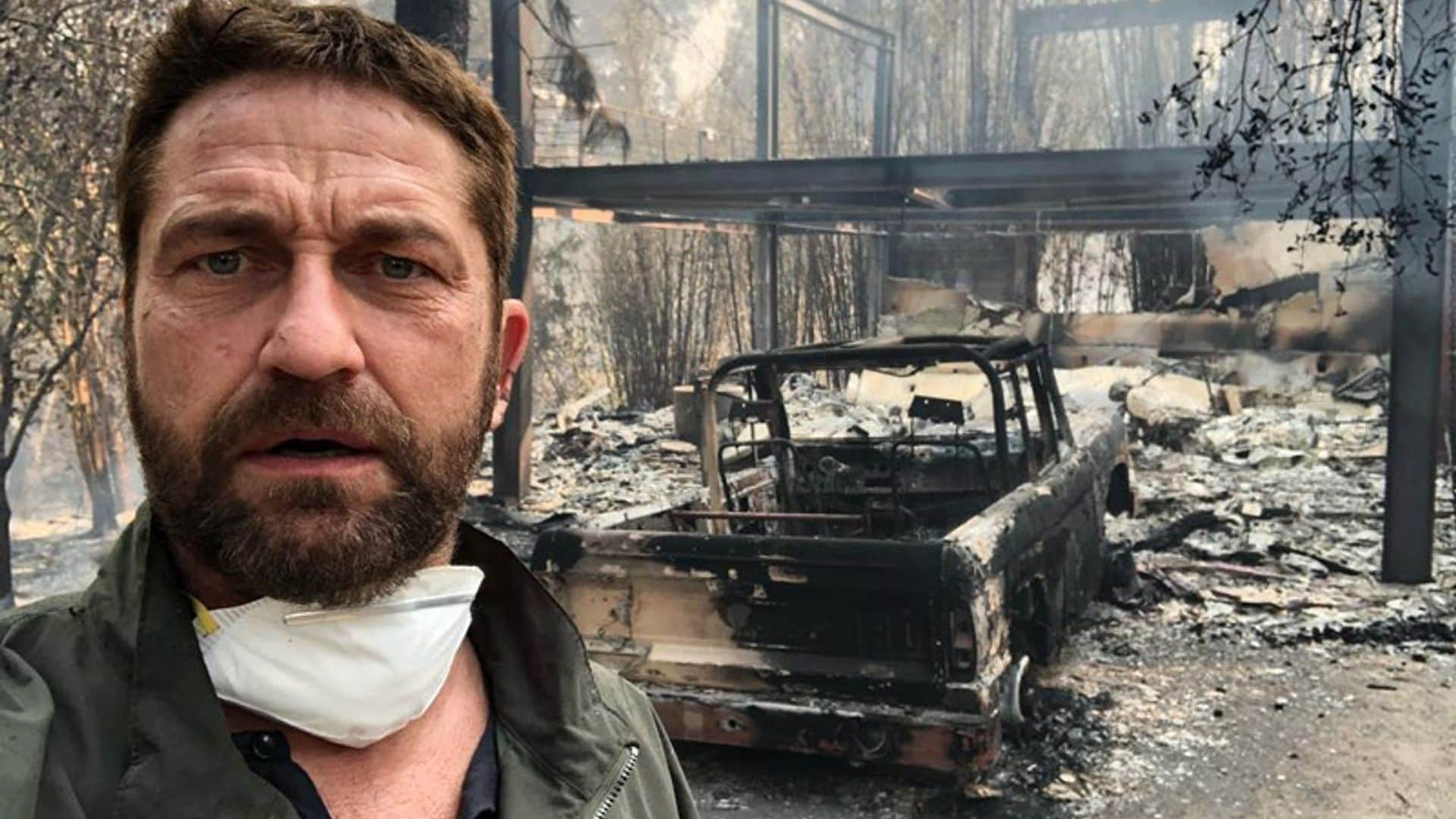 Así han vivido Gerard Butler, Charlie Sheen o Lady Gaga la catástrofe de los incendios en California