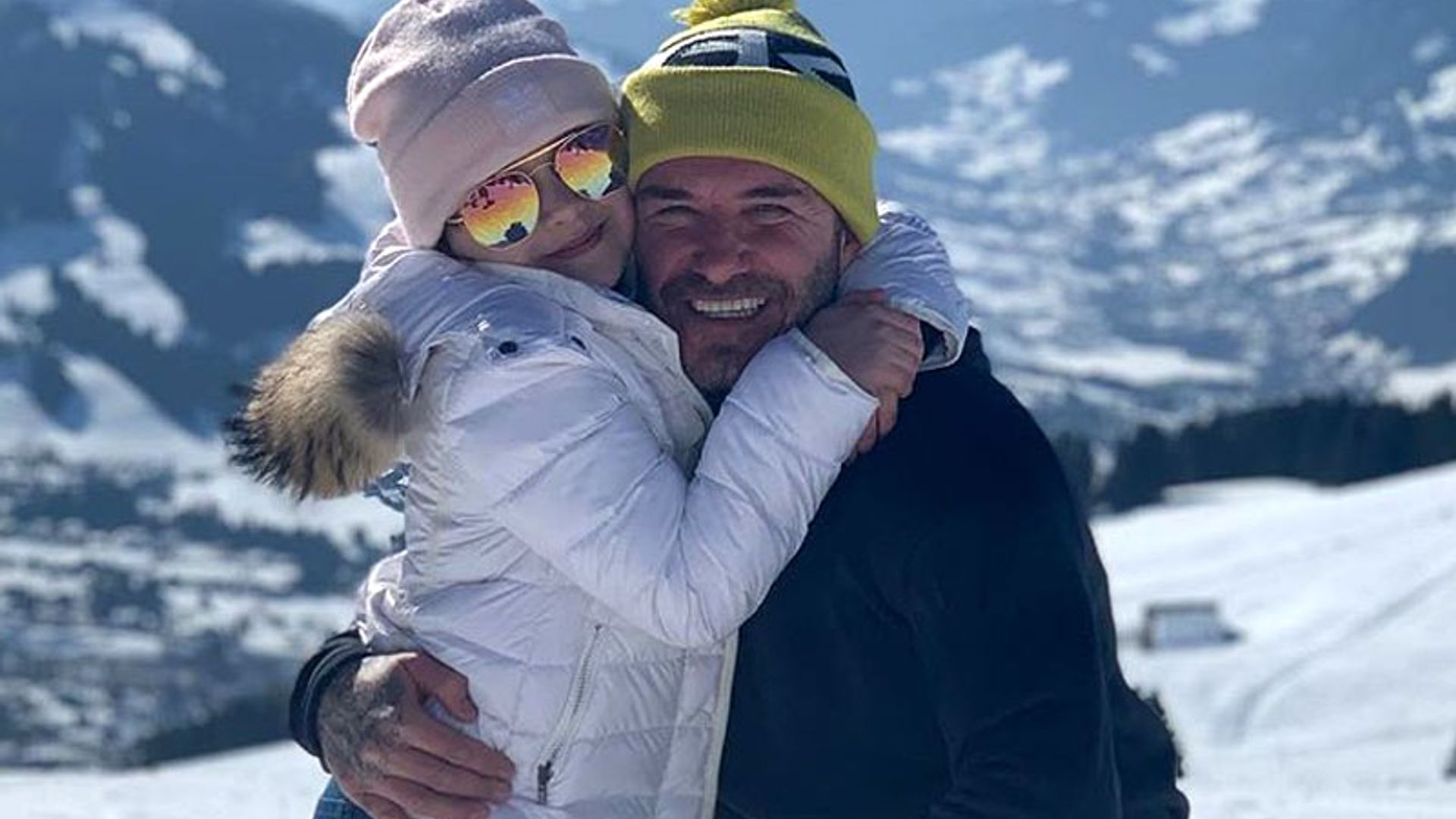 Los Beckham al completo disfrutan de un fin de semana de deporte y diversión en la nieve