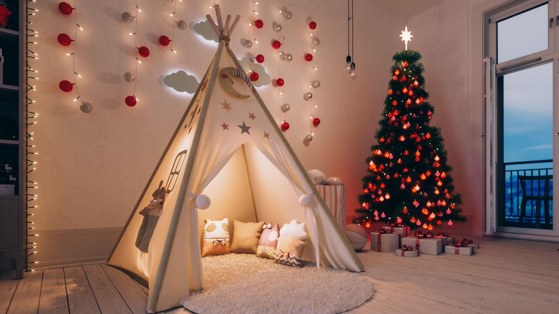 10 ideas de decoración para llevar la magia de la Navidad a la habitación de tus hijos