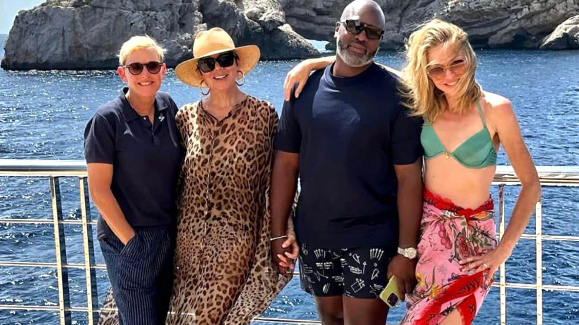 Salma Hayek, Kris Jenner y Ellen DeGeneres cruzan el charco para disfrutar de las vacaciones en Mallorca