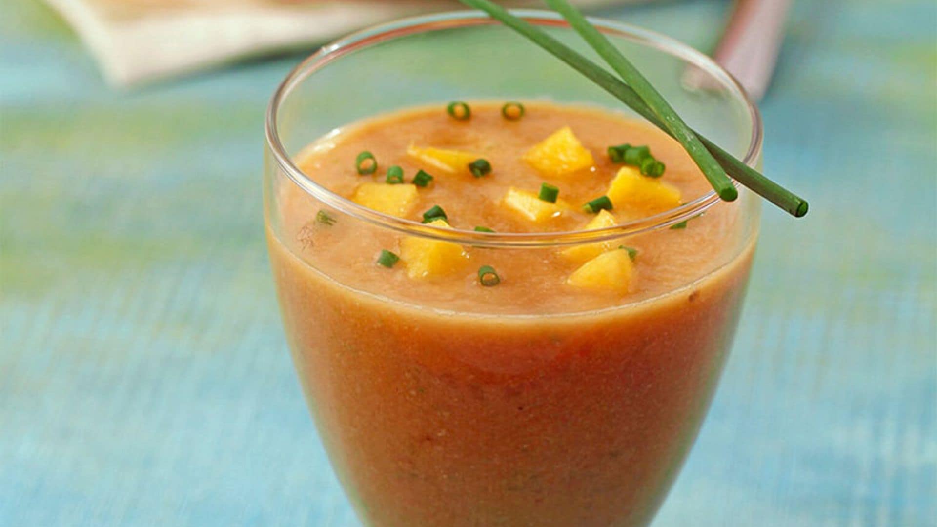 Gazpacho de melocotón