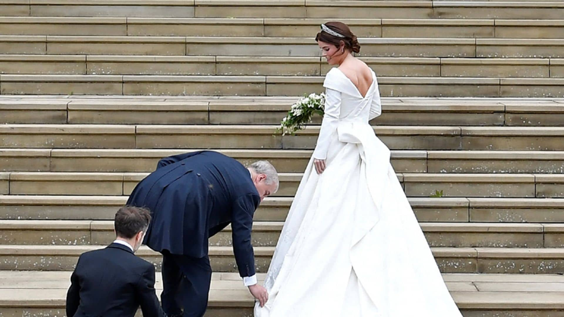 El vestido de novia de Eugenia de York, la princesa que renunció al velo