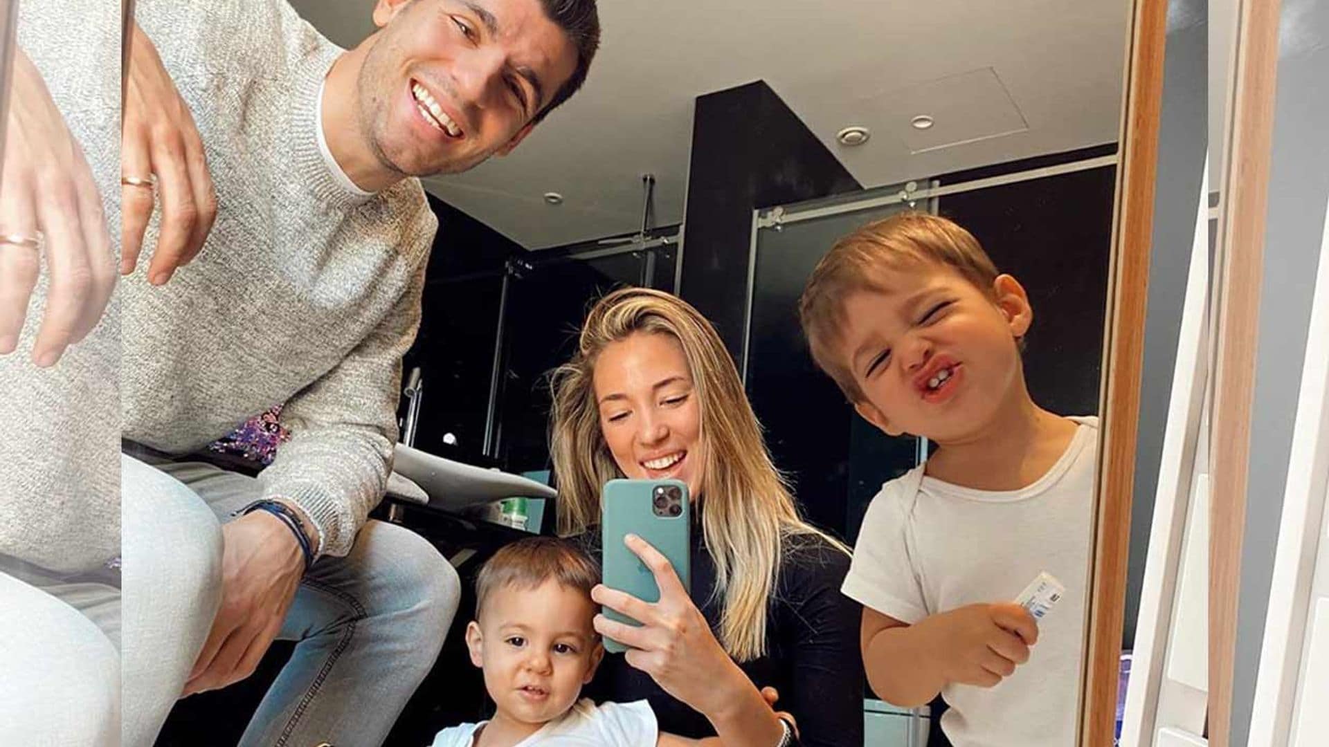 ¿De quién son los cochecitos? El divertido momento de los hijos de Álvaro Morata y Alice Campello