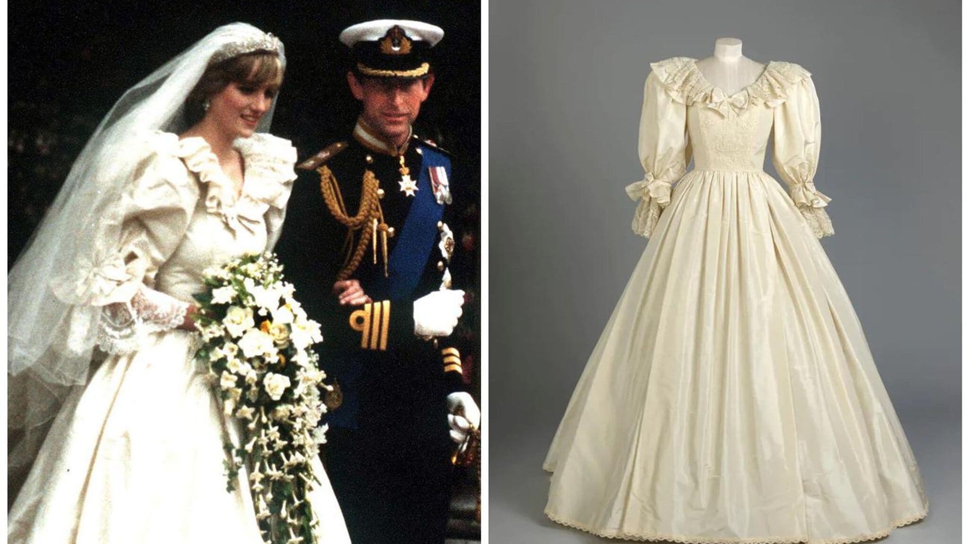 Ya puedes ver de cerca el icónico vestido de novia de la princesa Diana