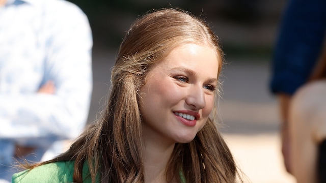 La Princesa Leonor de Borbón durante un encuentro con jóvenes de la Fundación Princesa de Girona (FPdGI) en Girona el miércoles 10 de julio de 2024.