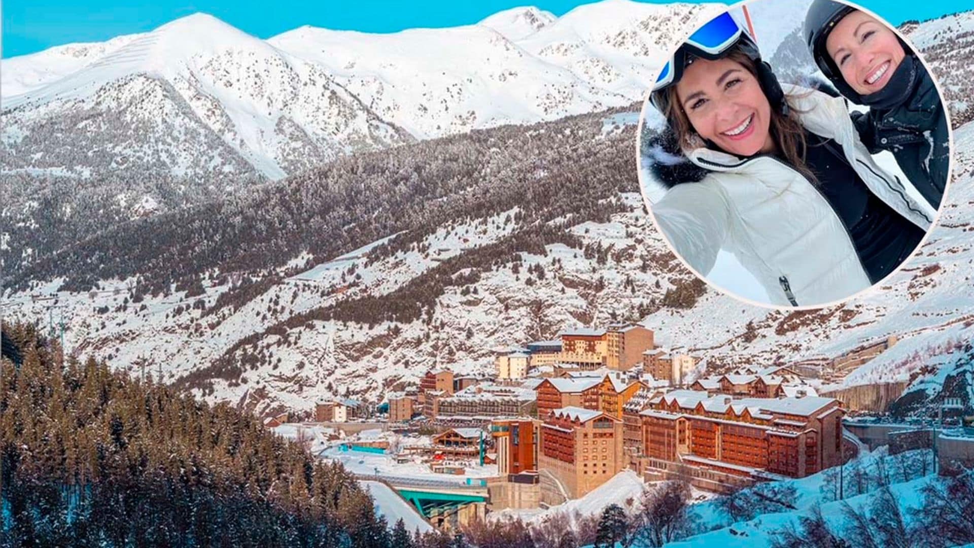 Los detalles del viaje de Nuria Roca a la nieve con su hermana: arroz con bogavante en un hotel de lujo