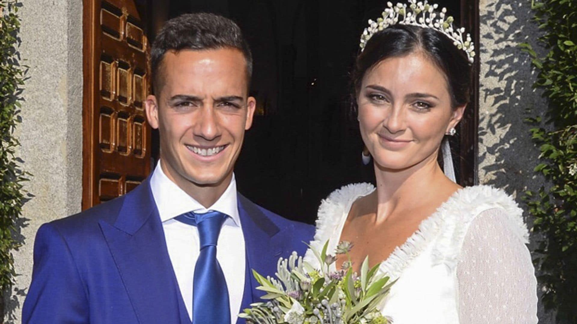 El futbolista Lucas Vázquez y su mujer: nuevo año... ¡y bebé en camino!