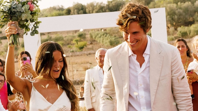 Bea Gimeno y Nacho Aragón en su boda