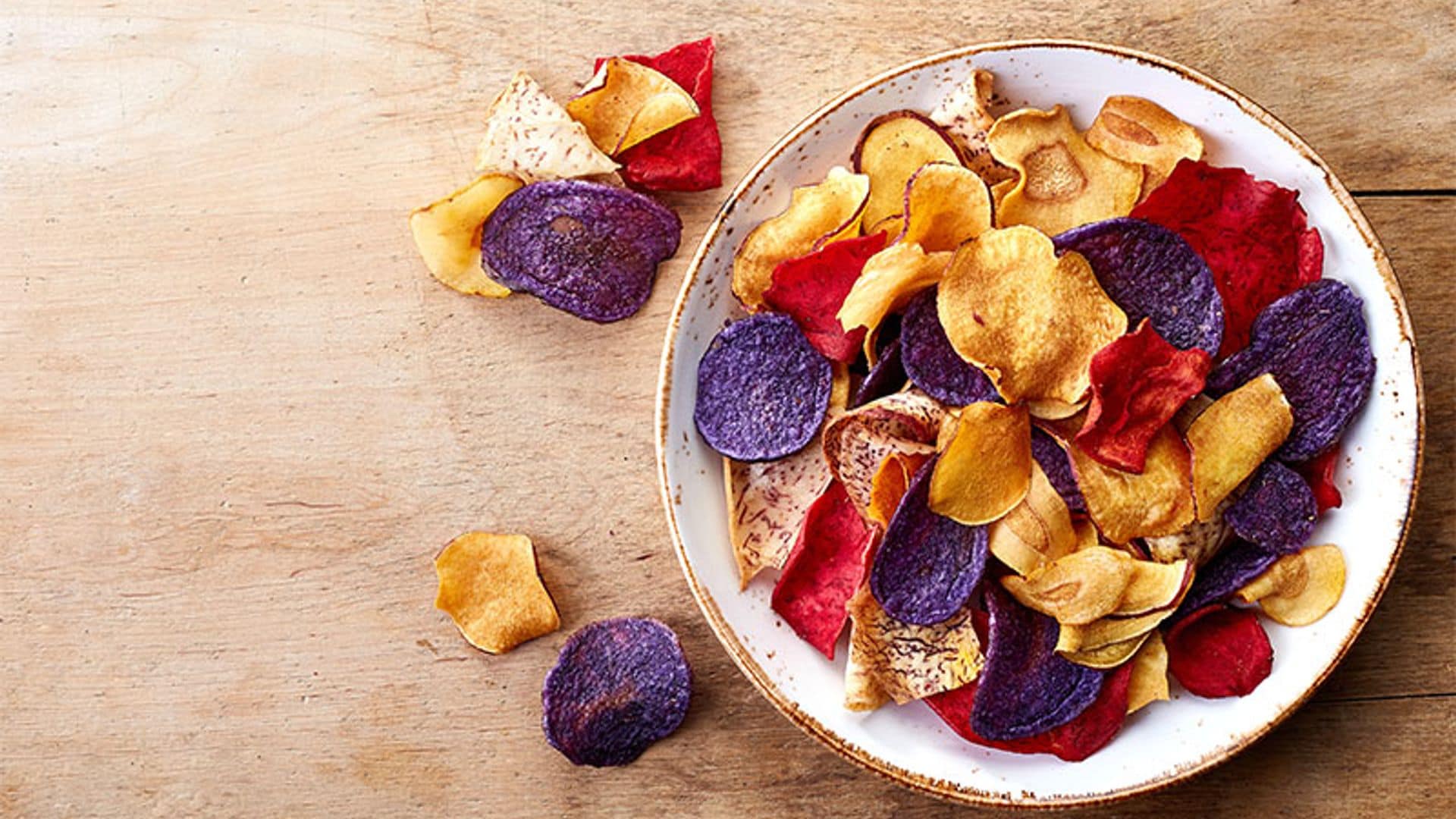 'Chips' de verduras caseros, más fácil y saludable imposible