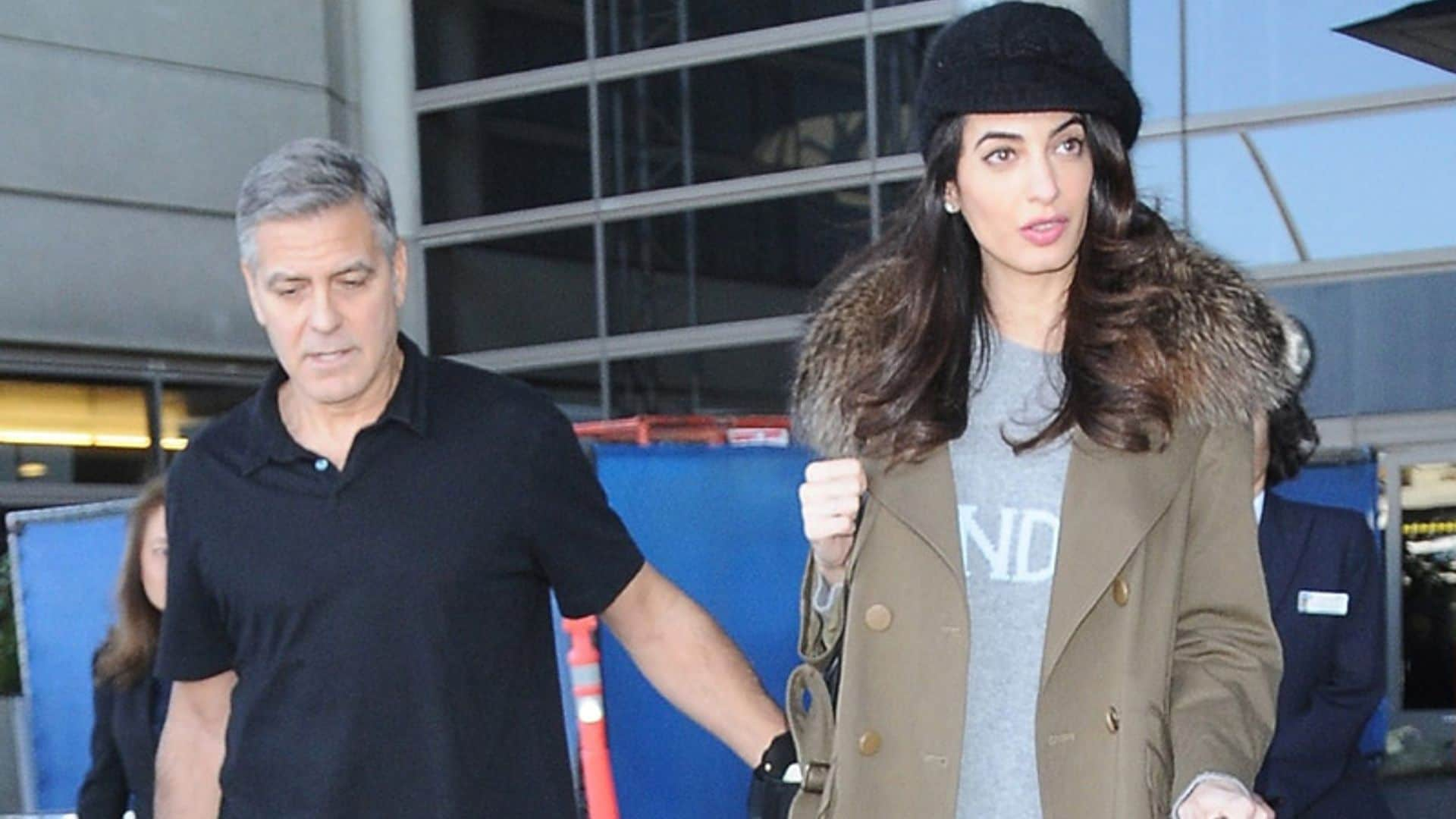 George y Amal Clooney, en España entre rumores de embarazo