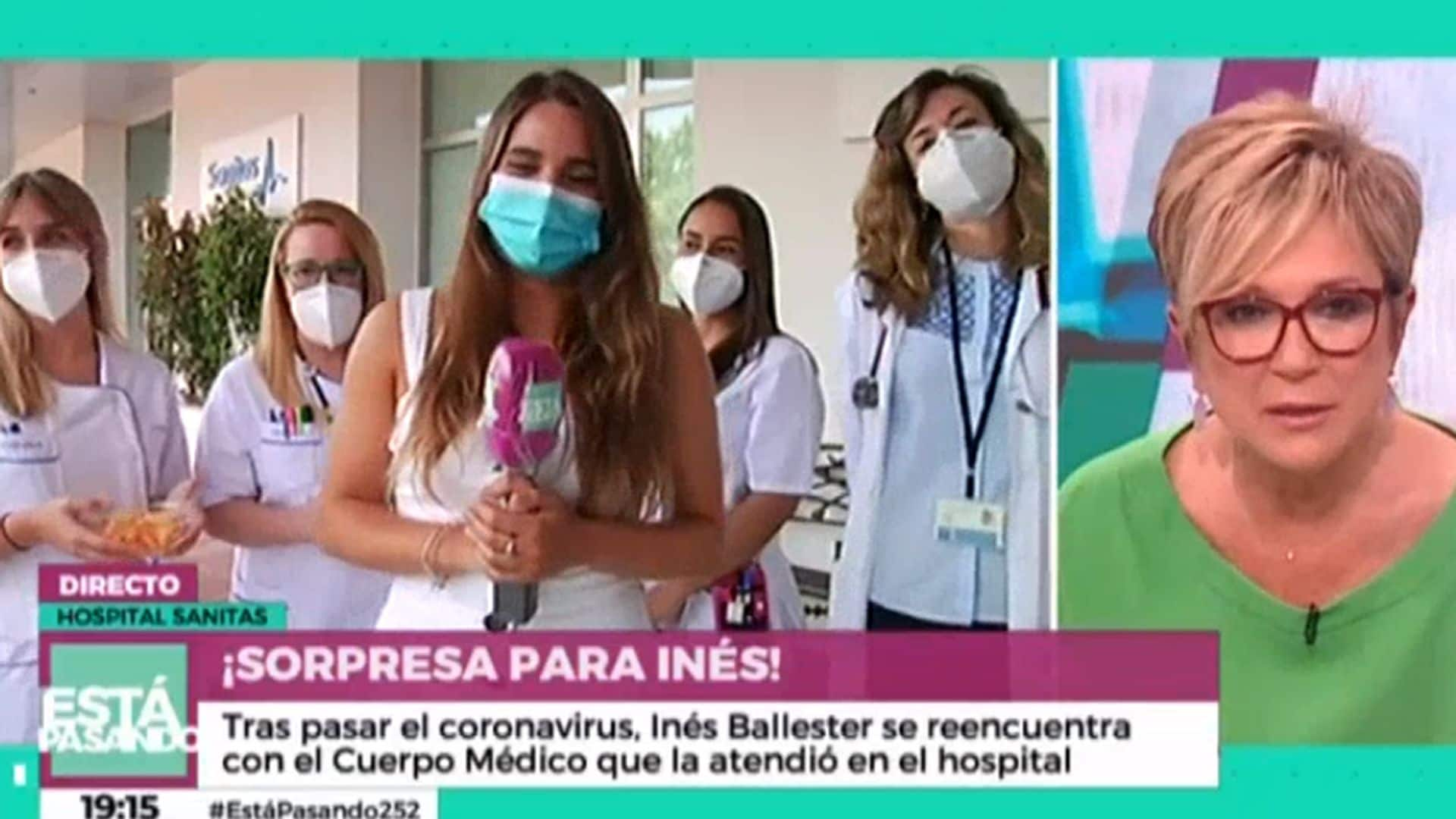 Inés Ballester se reencuentra con los médicos que la salvaron