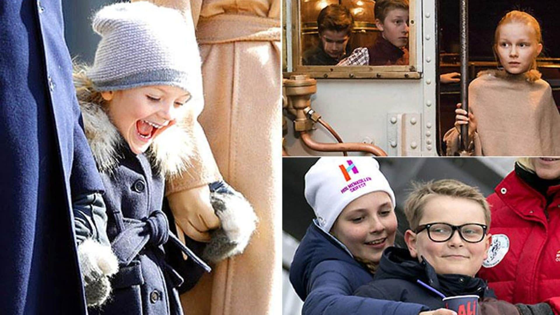 De celebración, de museos… Los mini 'royals' protagonistas del finde