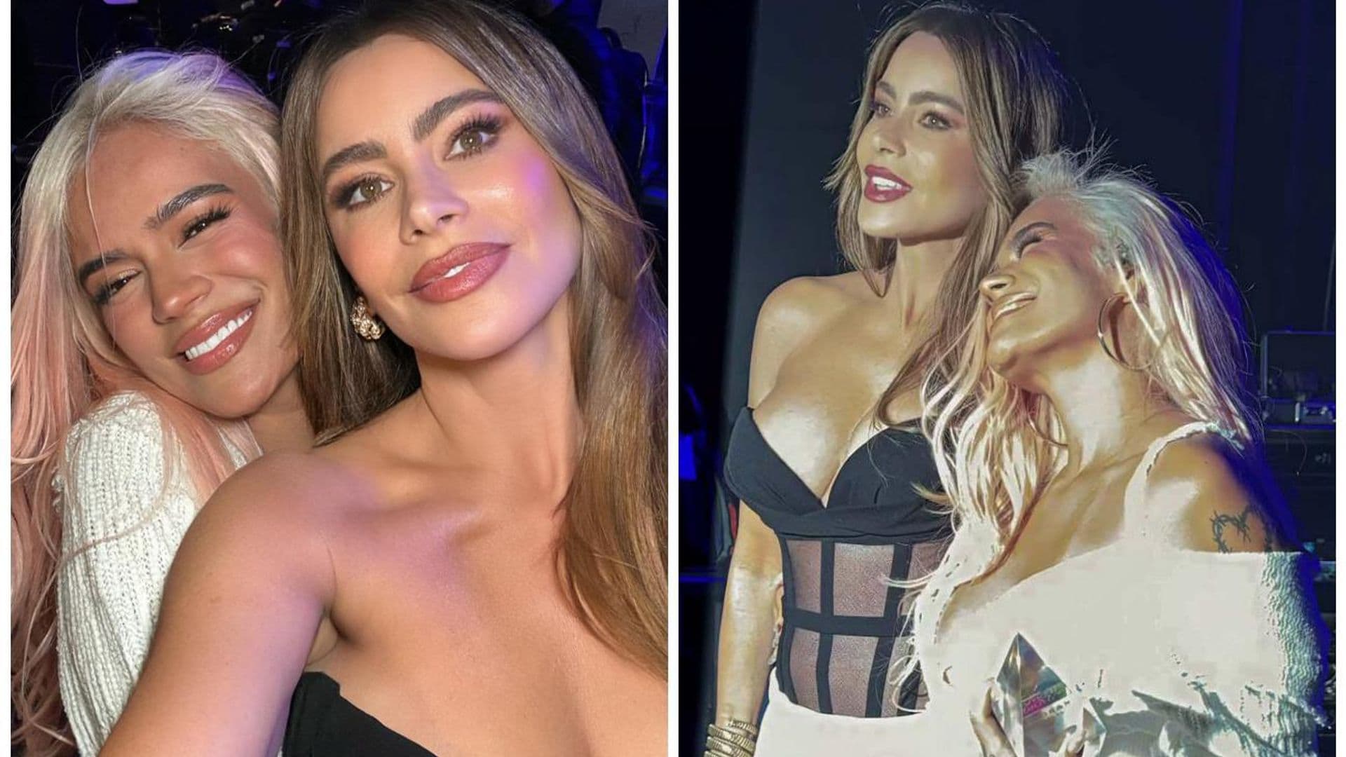 ¡Arriba Colombia! Sofía Vergara acompaña a Karol G en una noche muy especial