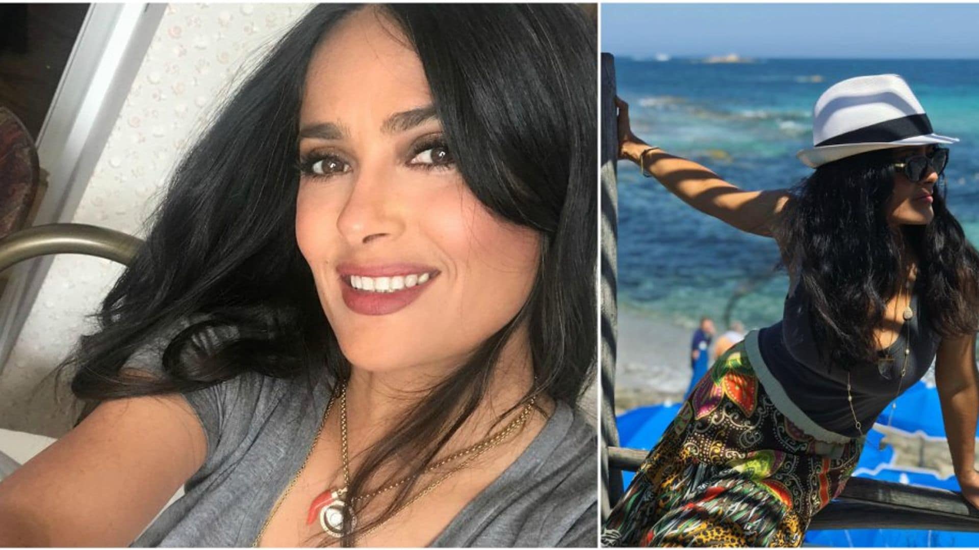 salma hayek collage