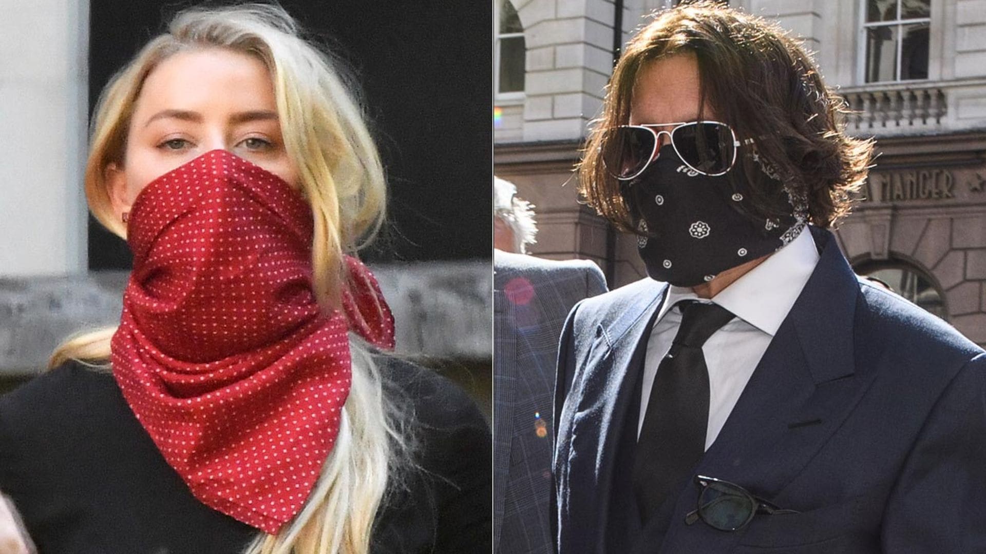 Johnny Depp y Amber Heard, cara a cara en los juzgados de Londres