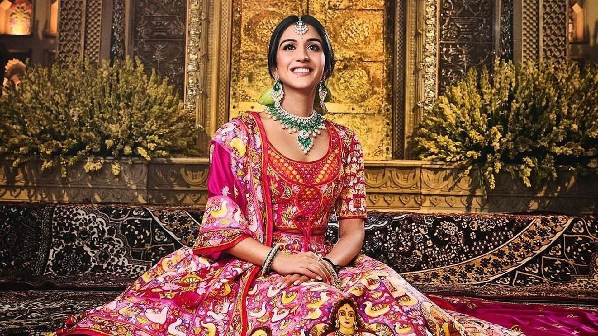 Los impresionantes trajes nupciales de Radhika Merchant en su boda de tres días: con tradición y bordados de lujo