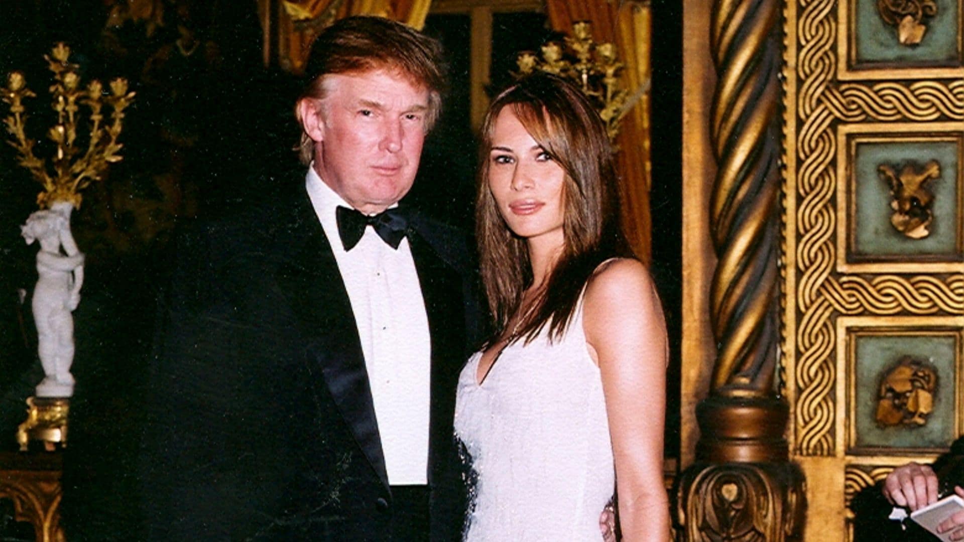 El impresionante vestido de novia que Melania Trump usó hace 20 años en su boda con Donald Trump