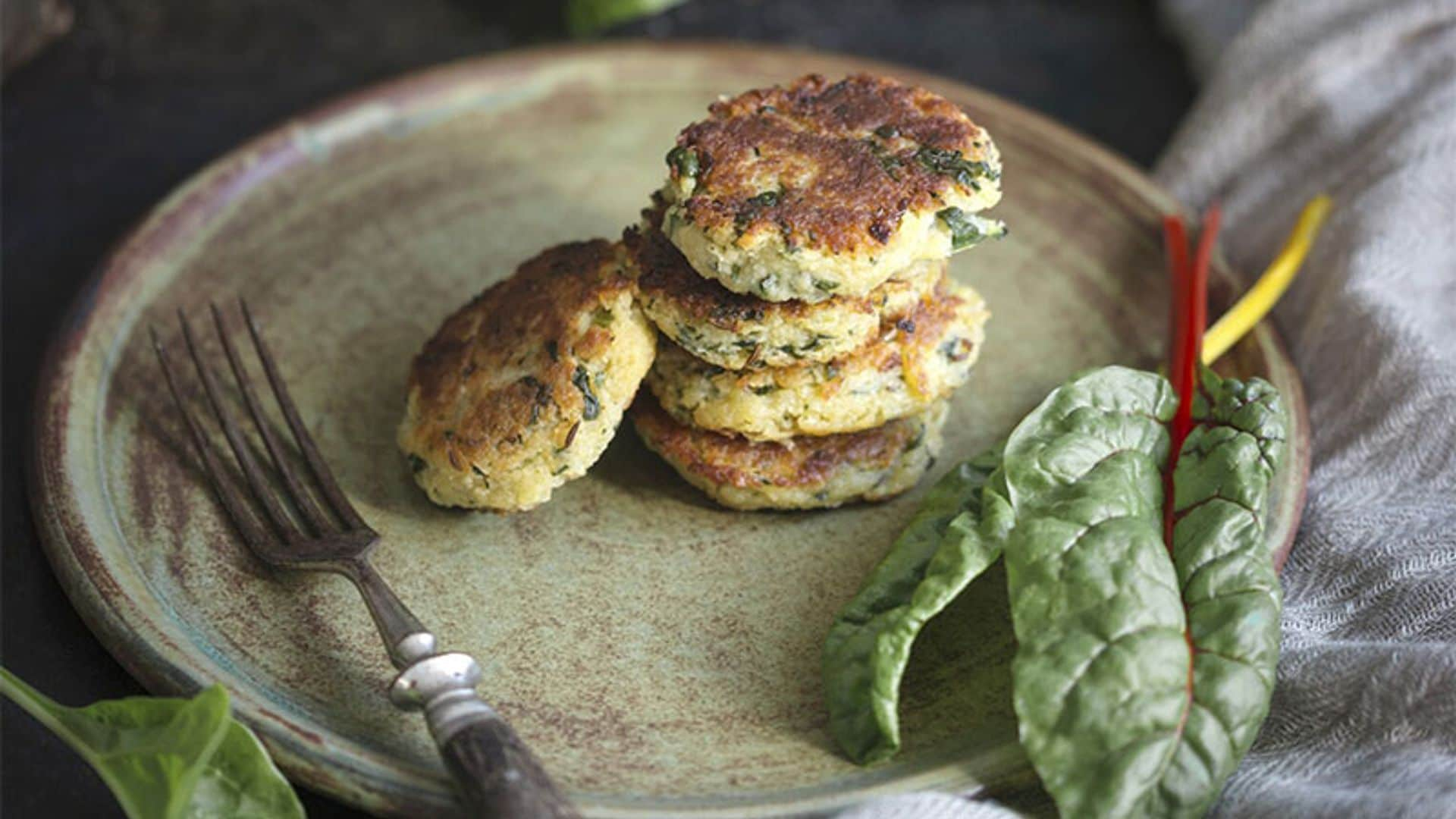 Tortitas de patata y acelga