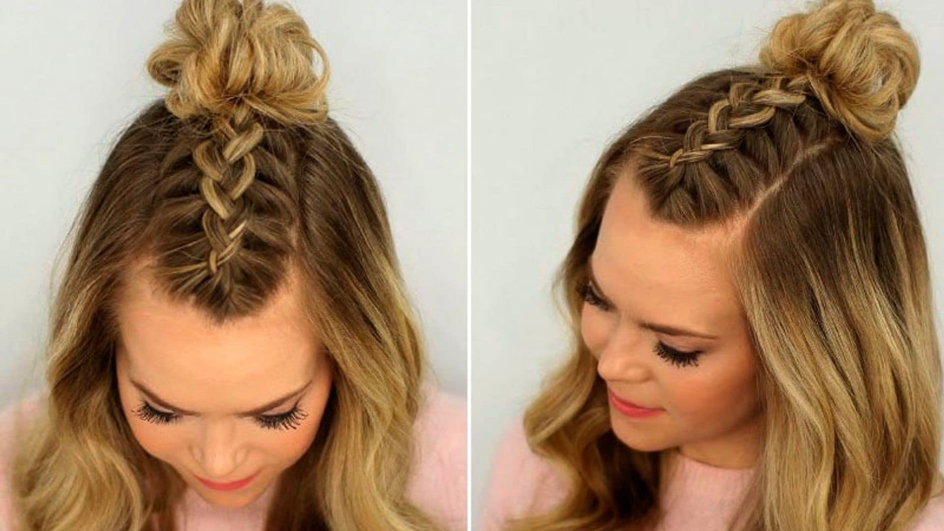 Braided Top Knots, la tendencia de peinados ideal para estas fiestas