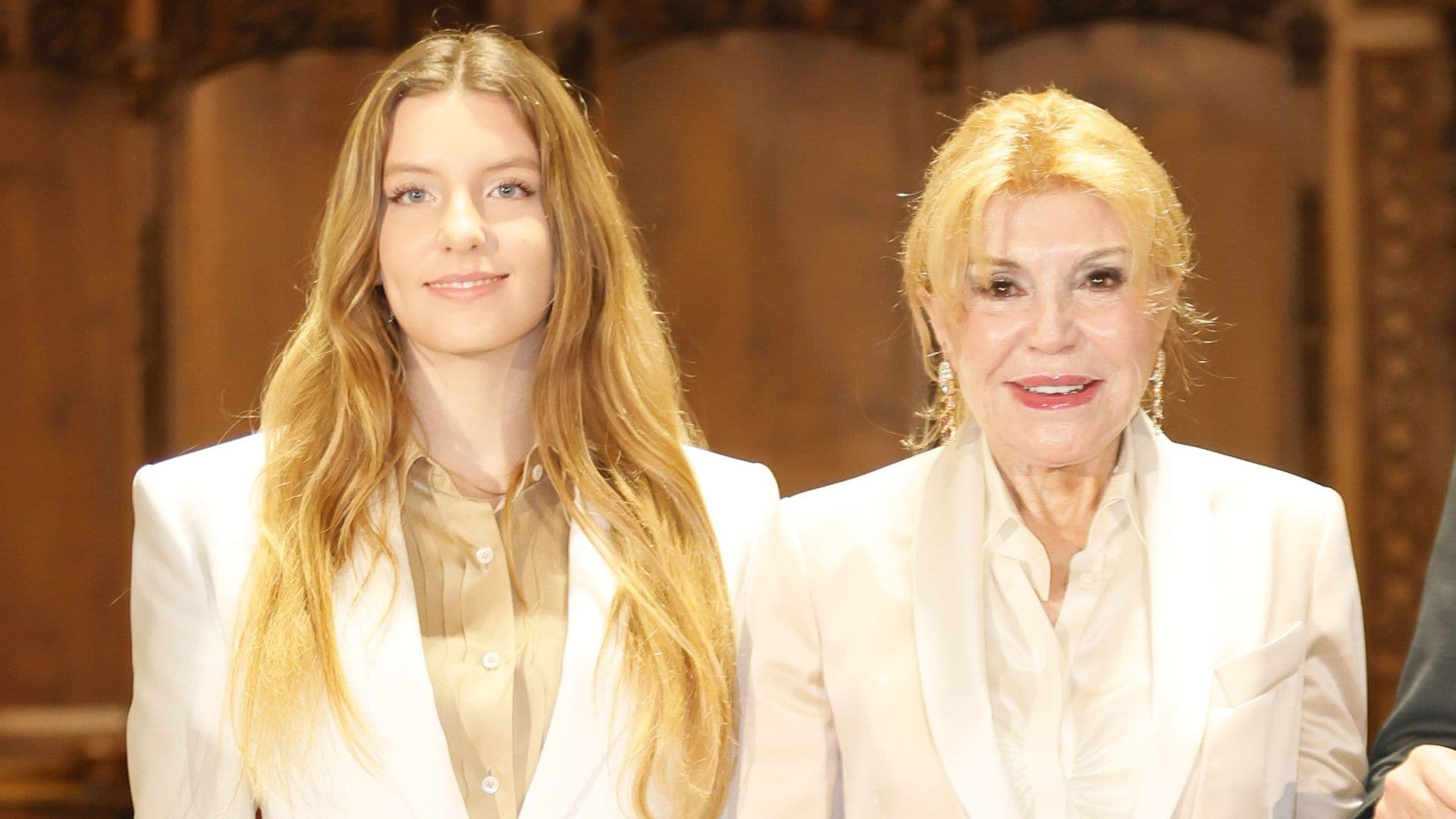 La baronesa Thyssen y su hija Carmen brillan en Barcelona con sus looks a juego