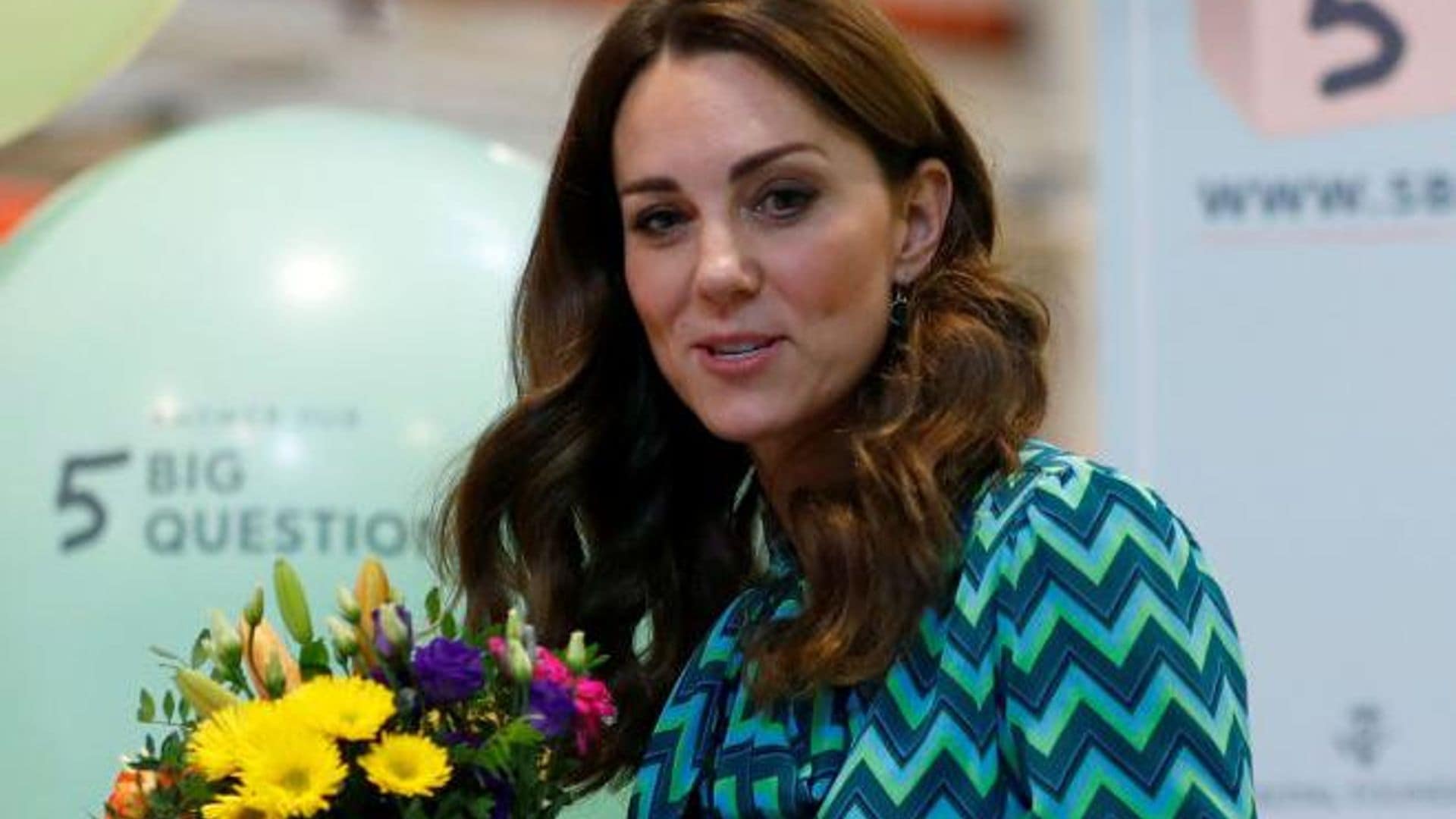 Kate Middleton y el 'chevron print', un estampado que causó furor en los 70