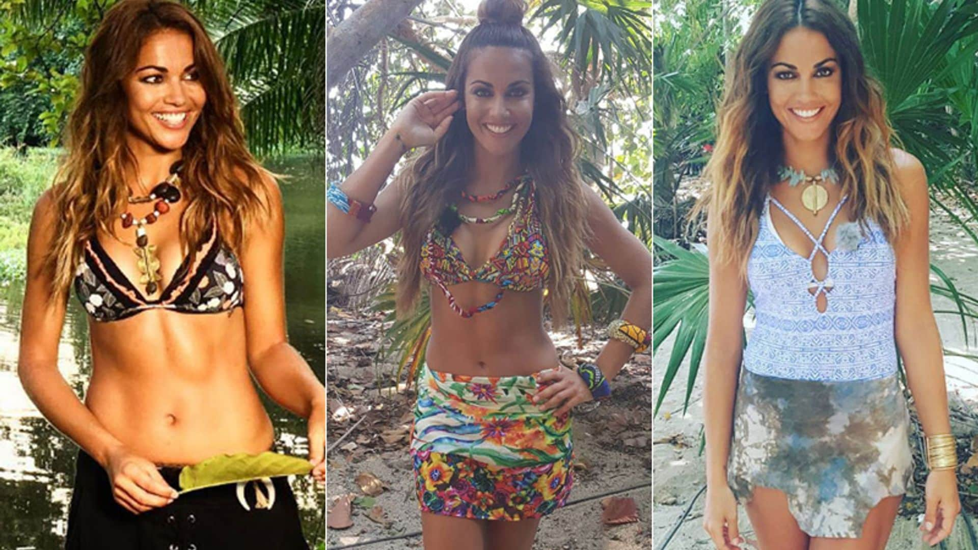 ¿Sin ideas para la playa? Toma nota de los 'looks' de Lara Álvarez en 'Supervivientes'