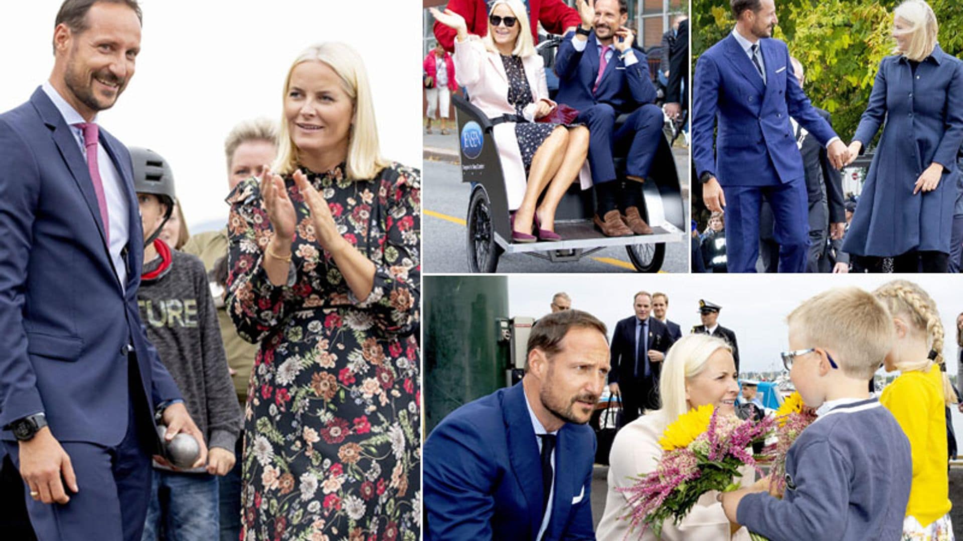 Las imágenes más bellas de Haakon y Mette-Marit de Noruega en su visita a la 'casa de la felicidad'