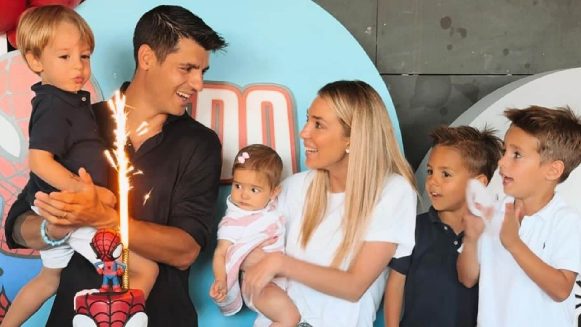 La espectacular fiesta de superhéroes que Alice Campello y Álvaro Morata han preparado para el cumpleaños de su hijo Edoardo