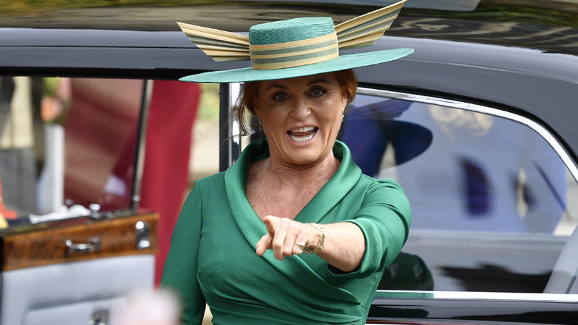 ¿Pero qué haces aquí? Sarah Ferguson se olvida del protocolo para saludar a alguien del público