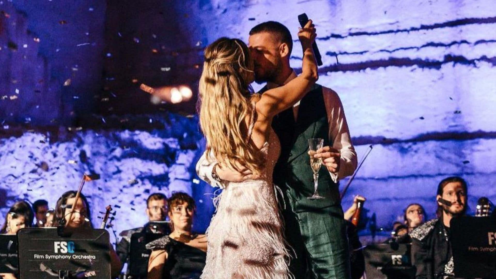 Edurne comparte un vídeo inédito de su boda ¡vestida de novia y en tirolina!