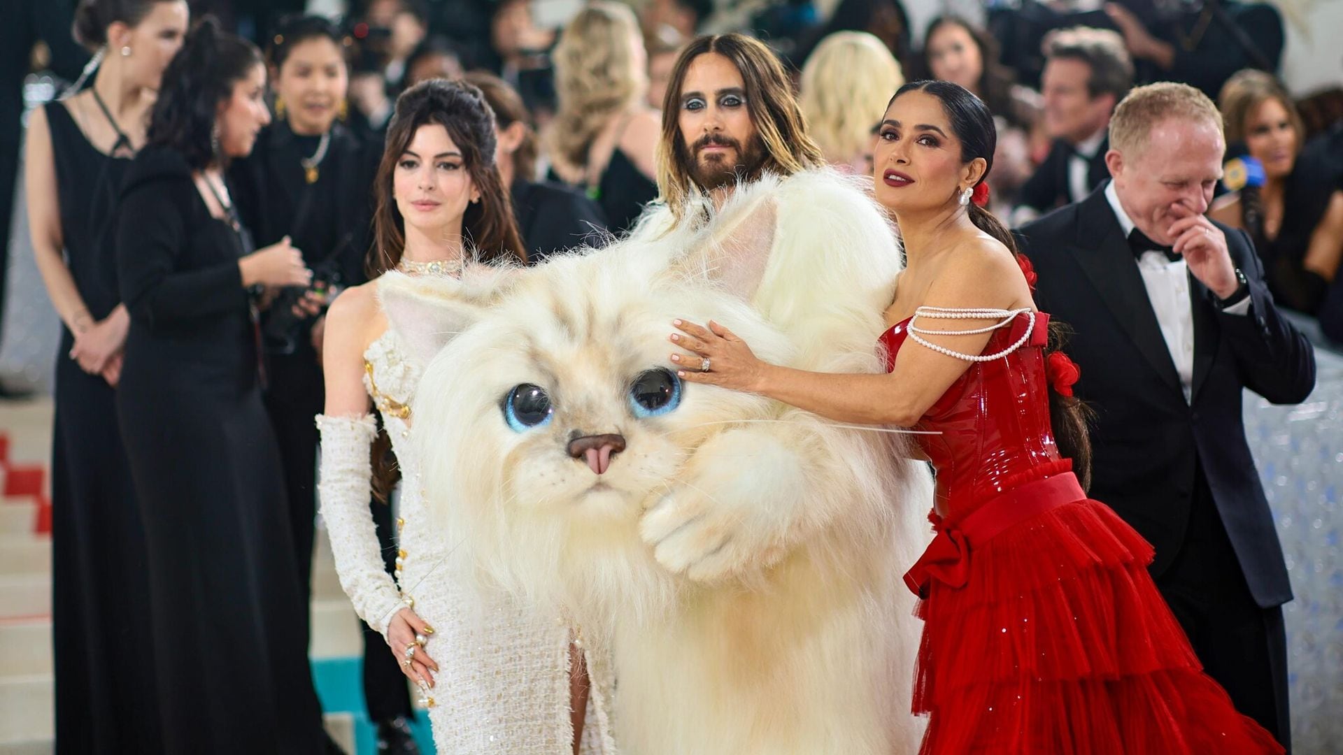 Los mejores momentos de Jared Leto como Choupette en la Met Gala