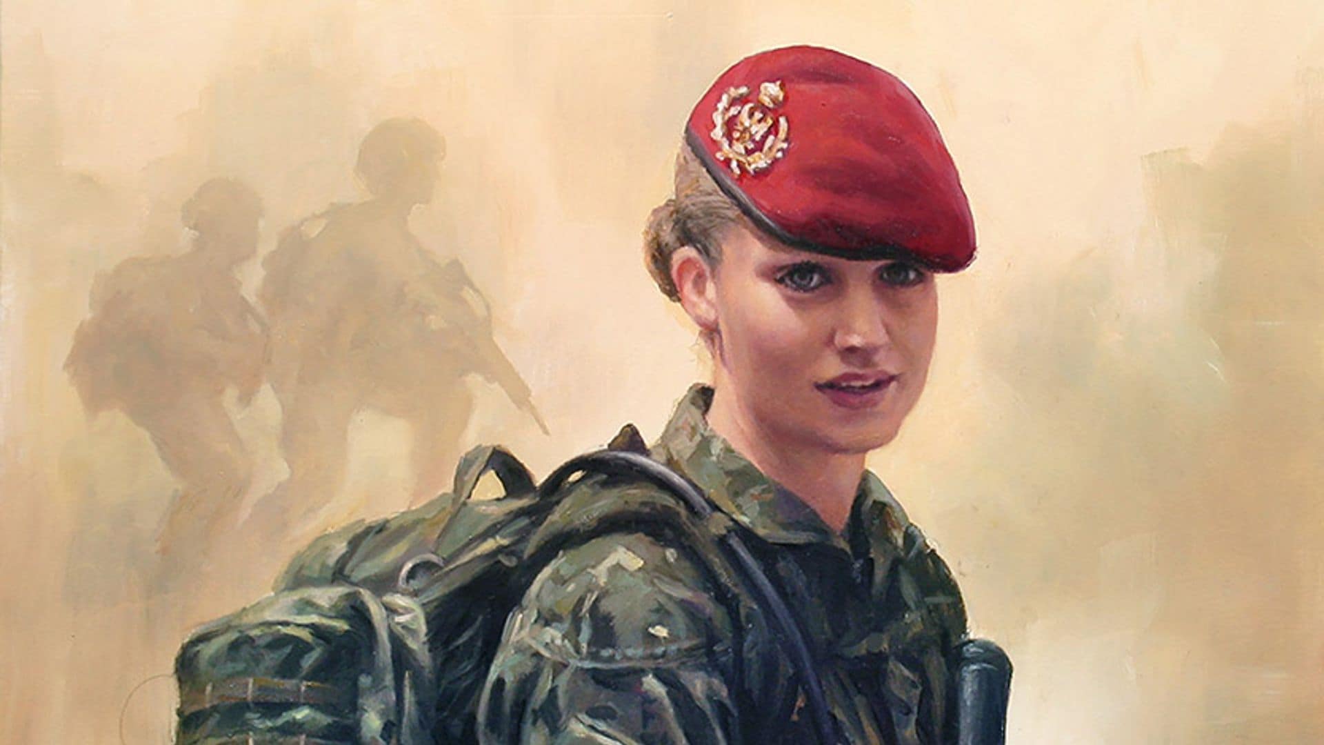 La princesa Leonor, 'encantada' con su retrato militar: los detalles de un cuadro para la Historia