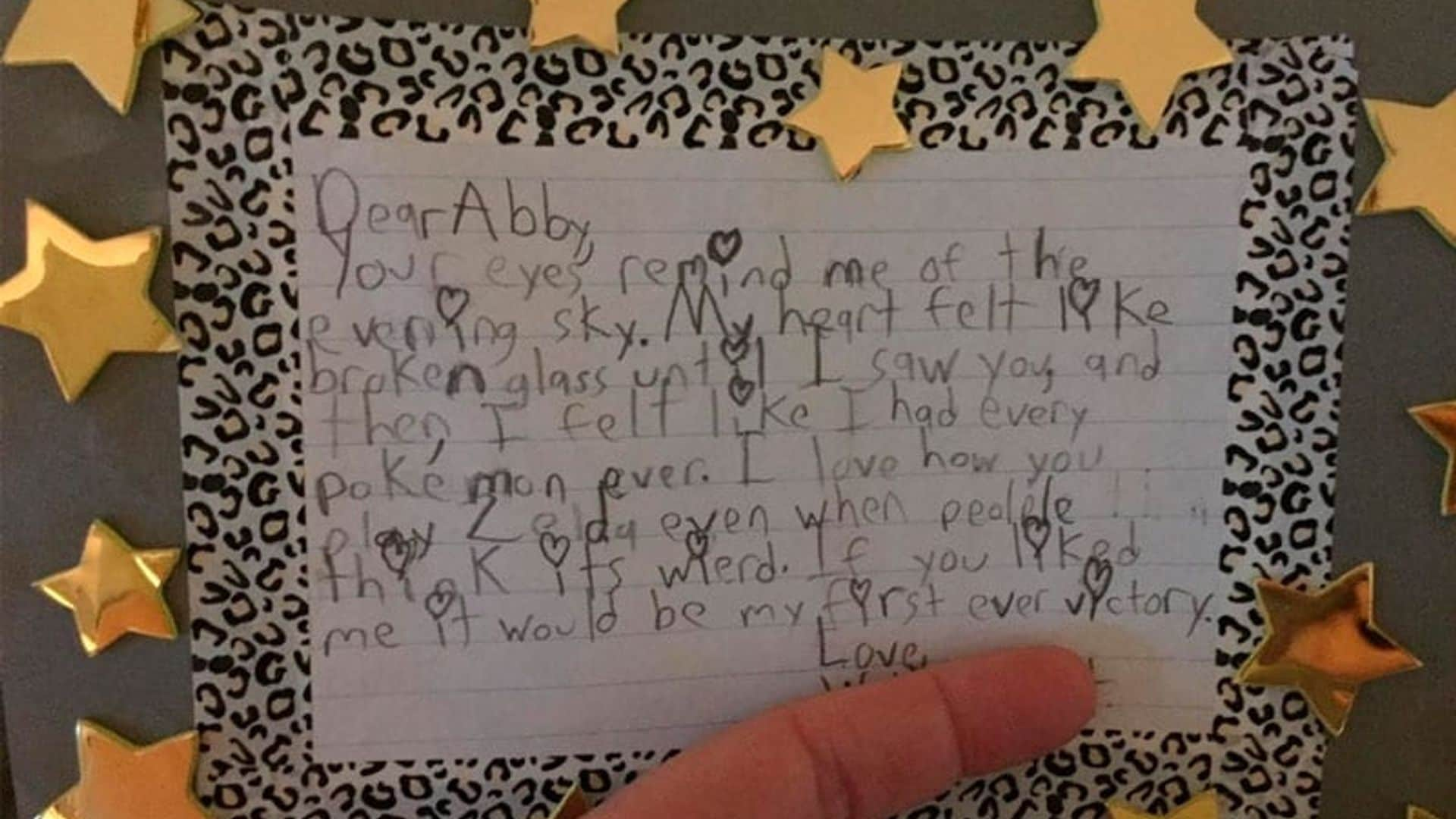 La carta de amor más romántica, escrita por un niño de solo 10 años