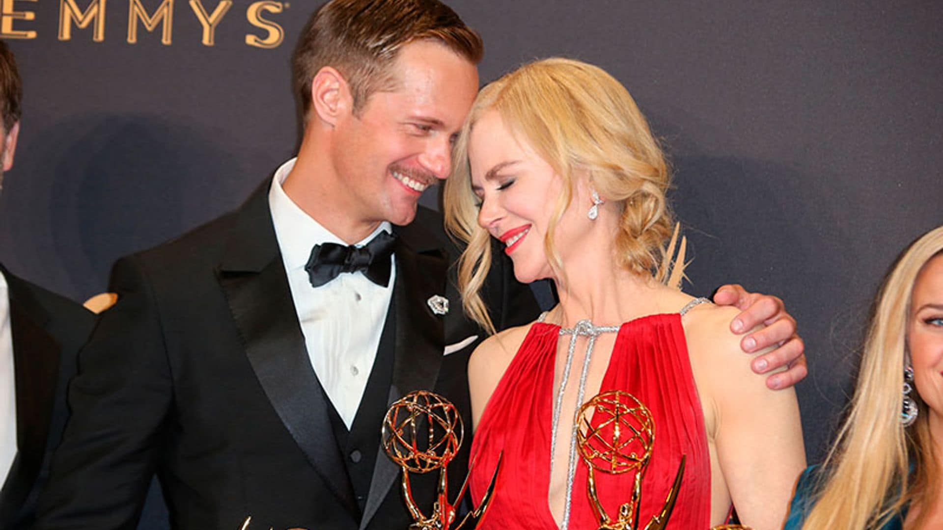 Nicole Kidman se pronuncia sobre su beso con Alexander Skarsgård en los Emmy