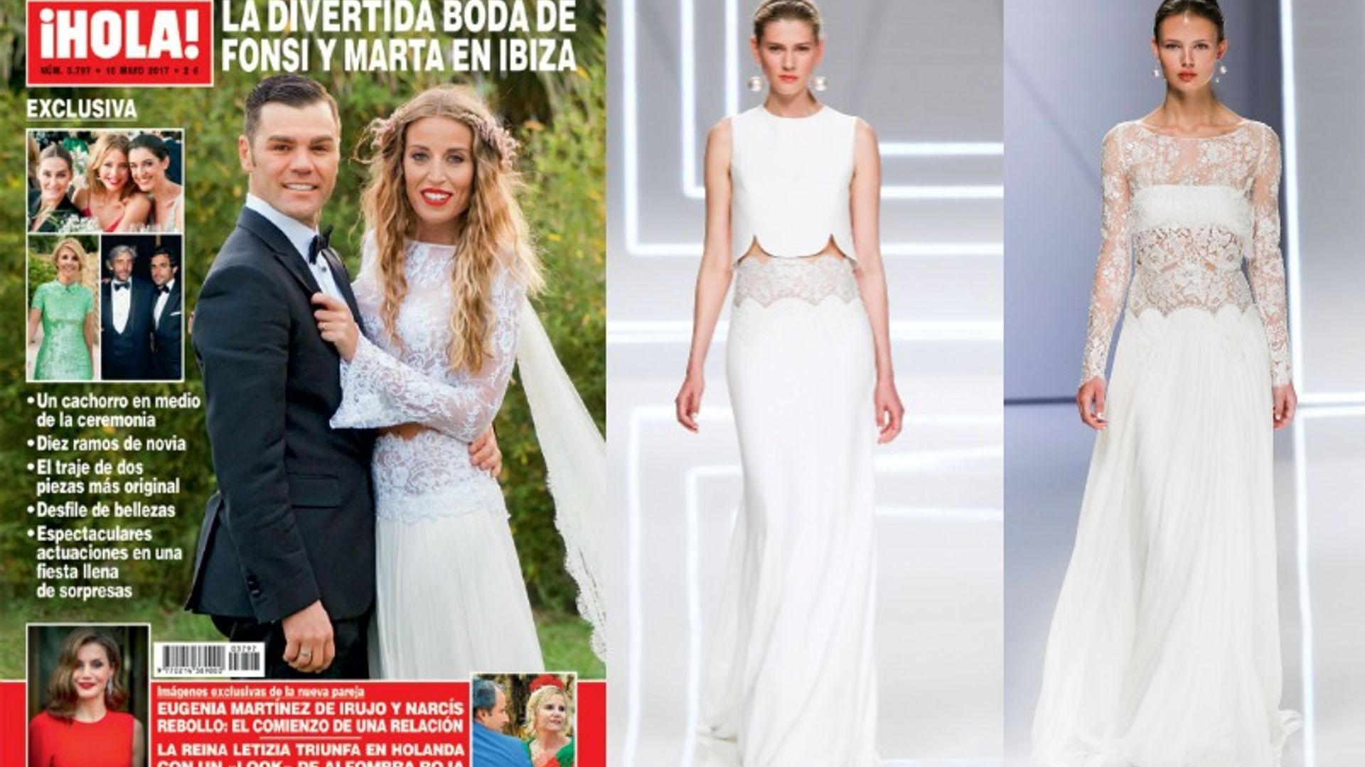 Así fue el vestido de novia romántico y 'boho' de Marta Castro