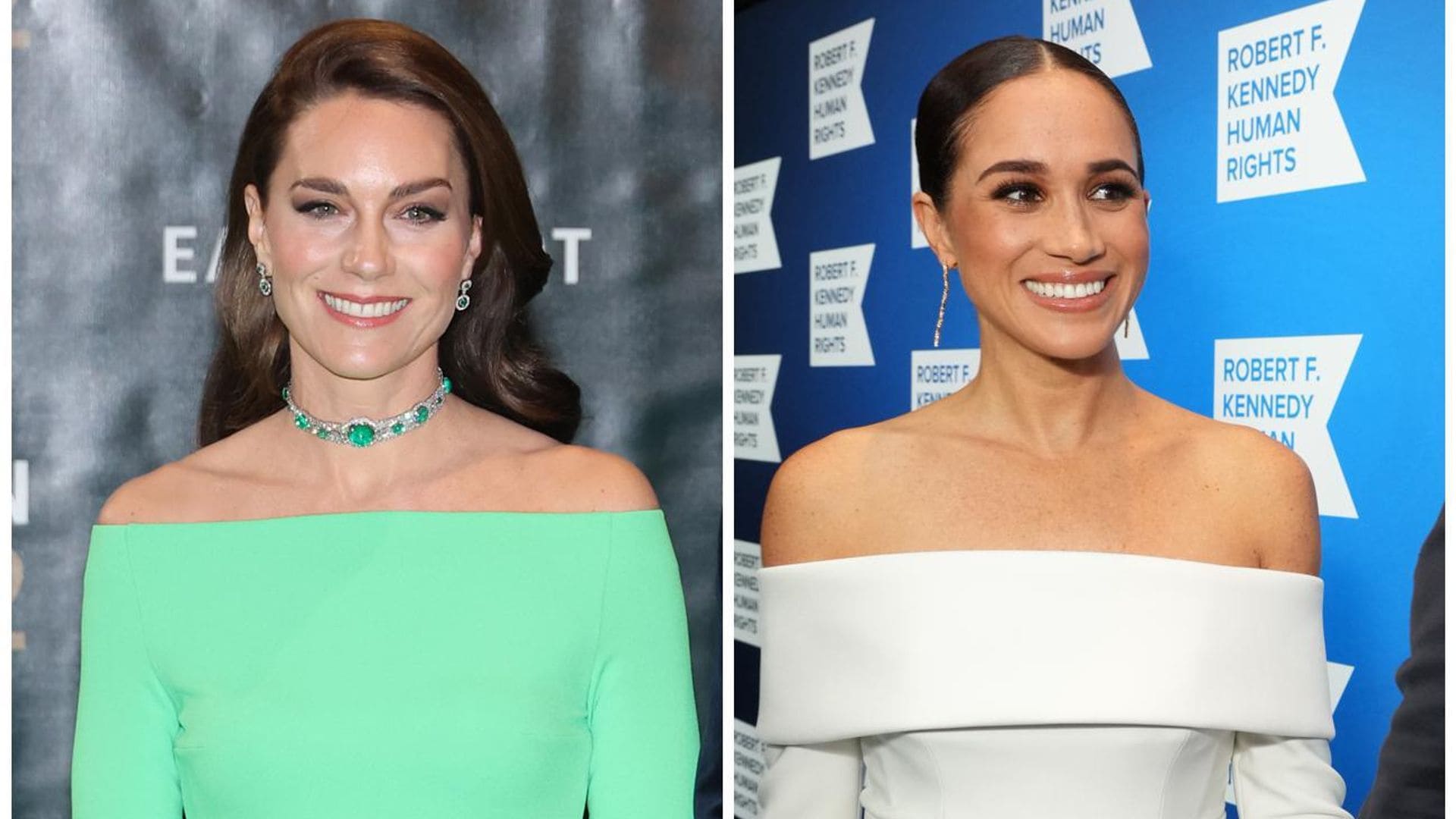 Vestido ‘off shoulder’, la tendencia que presumen Kate y Meghan de cara al invierno