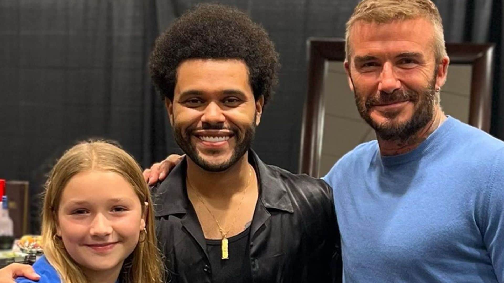 El momento vergonzoso de David Beckham con su hija Harper en un concierto