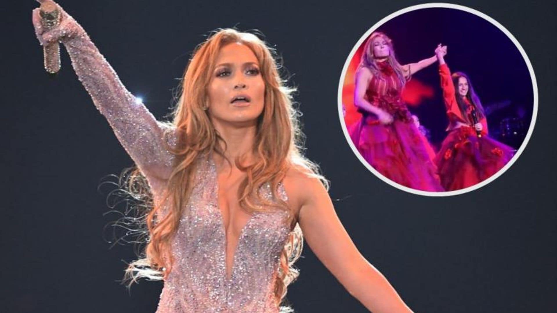 Jennifer Lopez cae rendida ante el talento de su hija Emme, en el debut de su gira 'Its My Party'